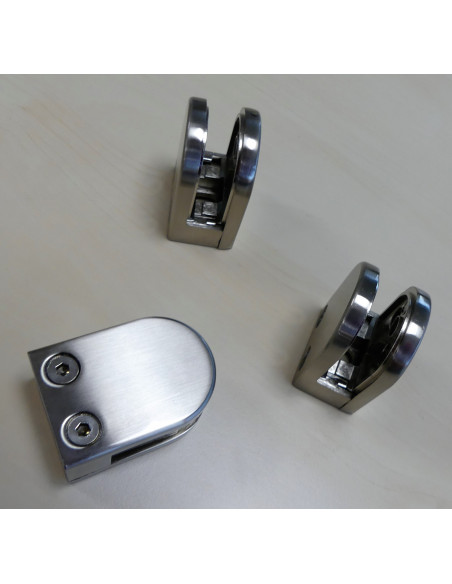 Glass clamp for crepe trolleys