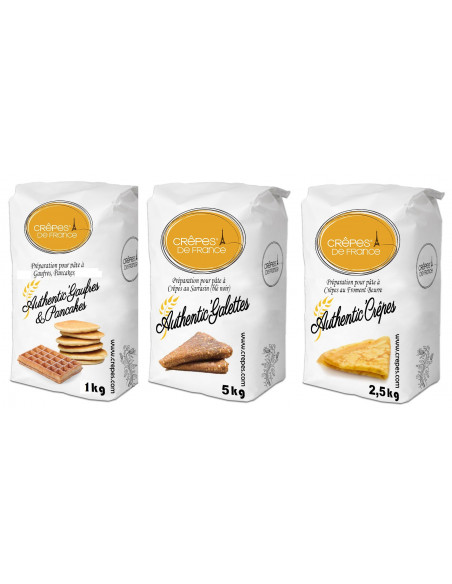 Pack découverte mix pour crêpes Authentic