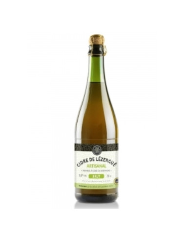 Cidre artisanal brut Lézergue 100% pur jus